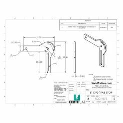 Best Pirce ❤️ CertiFlat 8 Inch X 90 Degree FabStop ✨ 10 Best Pirce ❤️ CertiFlat 8 Inch X 90 Degree FabStop ✨ -wiltontools shop p 3 p32289 1