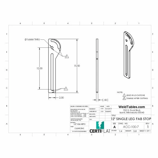 Best reviews of ๐ CertiFlat 12 Inch Single Leg FabStop ๐งจ 5 Best reviews of ๐ CertiFlat 12 Inch Single Leg FabStop ๐งจ - Image 3
