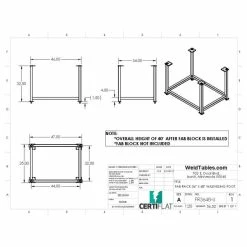 Alternative view of Wholesale 💯 Certiflat 36 InchX48 Inch FabRack For FabBlock 🤩