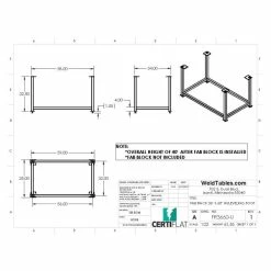 Alternative view of New 😉 Certiflat 36 InchX60 Inch FabRack For FabBlock 😉