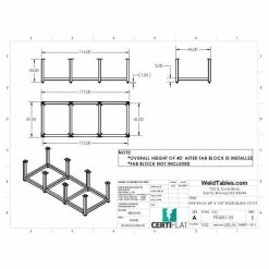 Alternative view of Outlet ✔️ Certiflat 48 InchX118 Inch FabRack For FabBlock 😀